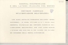 [Tarjeta] 1952 [ott.?], [Italia] [a] [Gabriela Mistral]