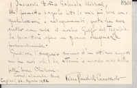 [Carta] 1952 ag. 22, Cagliari, [Italia] [a] Gabriela Mistral