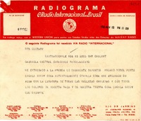 [Telegrama] 1945 nov. 15, Santiago [a] Gabriela Mistral, Petrópolis