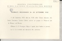 [Carta] 1952 sett., [Italia] [a] Gabriela Mistral