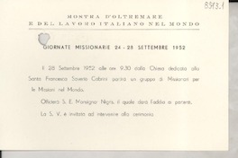 [Carta] 1952 sett., [Italia] [a] Gabriela Mistral