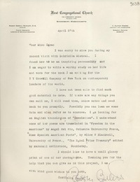 [Carta] 1954 Apr. 27, Shrewsbury, Massachusetts, [Estados Unidos] [a] Doris Dana