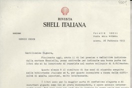 [Carta] 1953 febbr. 26, Genova, [Italia] [a] [Gabriela Mistral]