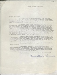 [Carta] 1953 nov. 23, Bogotá, [Colombia] [a] Doris [Dana]