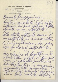 [Carta] 1953 sept. 9, [Genova], [Italia] [a] Giuseppina Broccolo