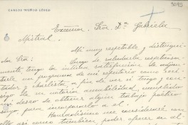 [Carta] 1933 jul. 31, Madrid, [España] [a] Gabriela Mistral