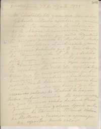 [Carta] 1933 ago. 17, Tarragona, [España] [a] Gabriela Mistral