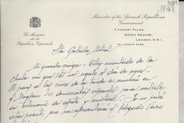[Carta] 1946 feb. 26, Londres, [Inglaterra] [a] Gabriela Mistral