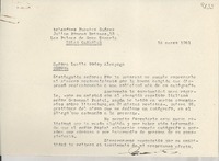 [Carta] 1951 mar. 15, Las Palmas de Gran Canaria, Islas Canarias, [España] [a] Lucila Godoy Alcayaga
