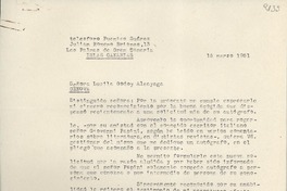 [Carta] 1951 mar. 15, Las Palmas de Gran Canaria, Islas Canarias, [España] [a] Lucila Godoy Alcayaga