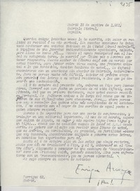 [Carta] 1951 sept. 18, Madrid, [España] [a] Gabriela Mistral, Rapallo, [Italia]