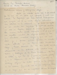 [Carta] 1947 abr. 15, San Francisco, [Estados Unidos] [a] Gabriela Mistral, Monrovia, California
