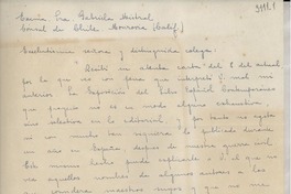 [Carta] 1947 abr. 15, San Francisco, [Estados Unidos] [a] Gabriela Mistral, Monrovia, California