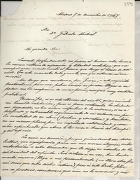 [Carta] 1947 dic. 7, Madrid, [España] [a] Gabriela Mistral