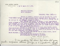 [Carta] 1950 mar. 30, [Béjar, España] [a] Gabriela Mistral, Veracruz, México