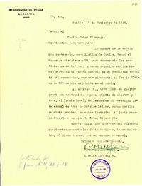 [Carta] 1945 nov. 17, Ovalle, Chile [a] Lucila Godoy Alcayaga