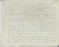 [Carta] 1953 mar. 19, Roma, [Italia] [a] Gabriela Mistral, Nápoles, Italia