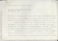 [Carta] 1954 ago. 27, Castelldefels, Barcelona, [España] [a] Gabriela Mistral, Santiago de Cuba, [Cuba]