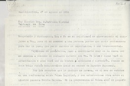 [Carta] 1954 ago. 27, Castelldefels, Barcelona, [España] [a] Gabriela Mistral, Santiago de Cuba, [Cuba]