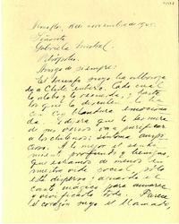 [Carta] 1945 nov. 18, Santiago, Chile [a] Gabriela Mistral, Petrópolis