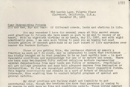 [Carta] 1956 Dec. 25, California, U.S.A. [a] Gabriela Mistral