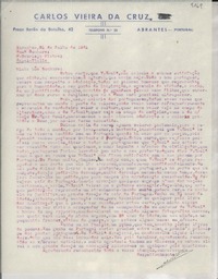 [Carta] 1951 julho 21, Abrantes, Portugal [a] Gabriela Mistral, Rapal[lo], Italia