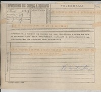 [Telegrama] 1945 nov. 16, New York, [EE.UU.] [a] Gabriela Mistral, Petrópolis, [Brasil]