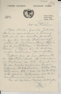 [Carta] [1946?], [Reino Unido?] [a] [Gabriela Mistral]