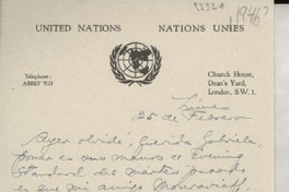 [Carta] [1946?], [Reino Unido?] [a] [Gabriela Mistral]