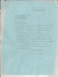 [Carta] 1946 Sept. 16, Monrovia, California, [EE.UU.] [a] Elizabeth Bradley, New York, [EE.UU.]
