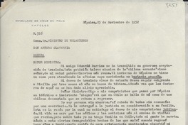 [Carta] 1952 nov. 25, Nápoles, [Italia] [a] Arturo Olavarría