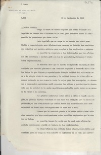 [Carta] 1952 nov. 22, [Nápoles], [Italia] [al] Cónsul de Chile, Roma, [Italia]