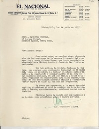 [Carta] 1955 jul. 1, México D. F. [a] Gabriela Mistral