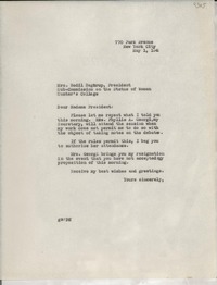 [Carta] 1946 May 1, New York, [EE.UU.] [a] Bodil Begtrup, [EE.UU.]