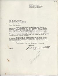 [Carta] 1946 Oct. 13, Monrovia, California, [Estados Unidos] [a] Milano Rsfidi, Los Ángeles, California