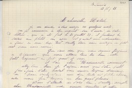 [Carta] 1933 août 13, Bedarrides, [Francia] [a] [Gabriela] Mistral