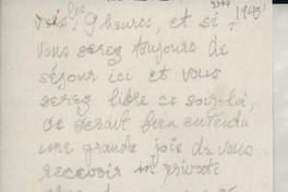 [Carta] [1945?], Kensington, [Inglaterra] [a] [Gabriela Mistral]