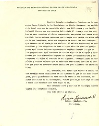 [Carta] [1945], Santiago, Chile [a] Gabriela Mistral
