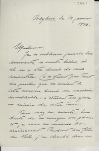 [Carta] 1946 janv. 14, Francia [a] Gabriela Mistral