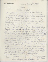 [Carta] 1946 ene. 24, Brutelles, [Francia] [a] Gabriela Mistral