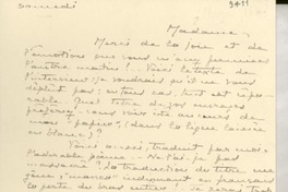 [Tarjeta] [1946] [mars], [Francia] [a] [Gabriela Mistral]