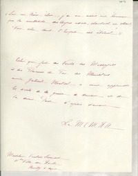 [Carta] [1946] [mars?], Neuilly-sur-seine, [Paris], [Francia] [a] [Gabriela Mistral]