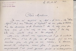 [Carta] 1946 déc. 22, Choisy-Le-Roi, [Francia] [a] Gabriela Mistral