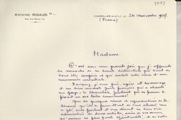 [Carta] 1949 nov. 24, Charolles, France [a] [Gabriela Mistral]