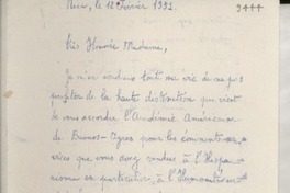 [Carta] 1951 févr. 12, Nice, [Francia] [a] [Gabriela Mistral]