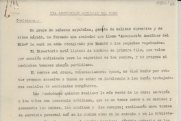 Una asociación auxiliar del niño