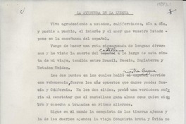 [Discurso] La aventura de la lengua