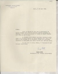 [Carta] 1953 mars 31, Paris, [Francia] [a] Gabriela Mistral