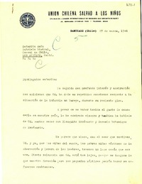 [Carta] 1946 mar. 27, Santiago, Chile [a] Gabriela Mistral, Los Angeles, Calif[ornia], EE.UU.