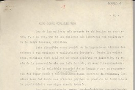 Algo sobre González Vera